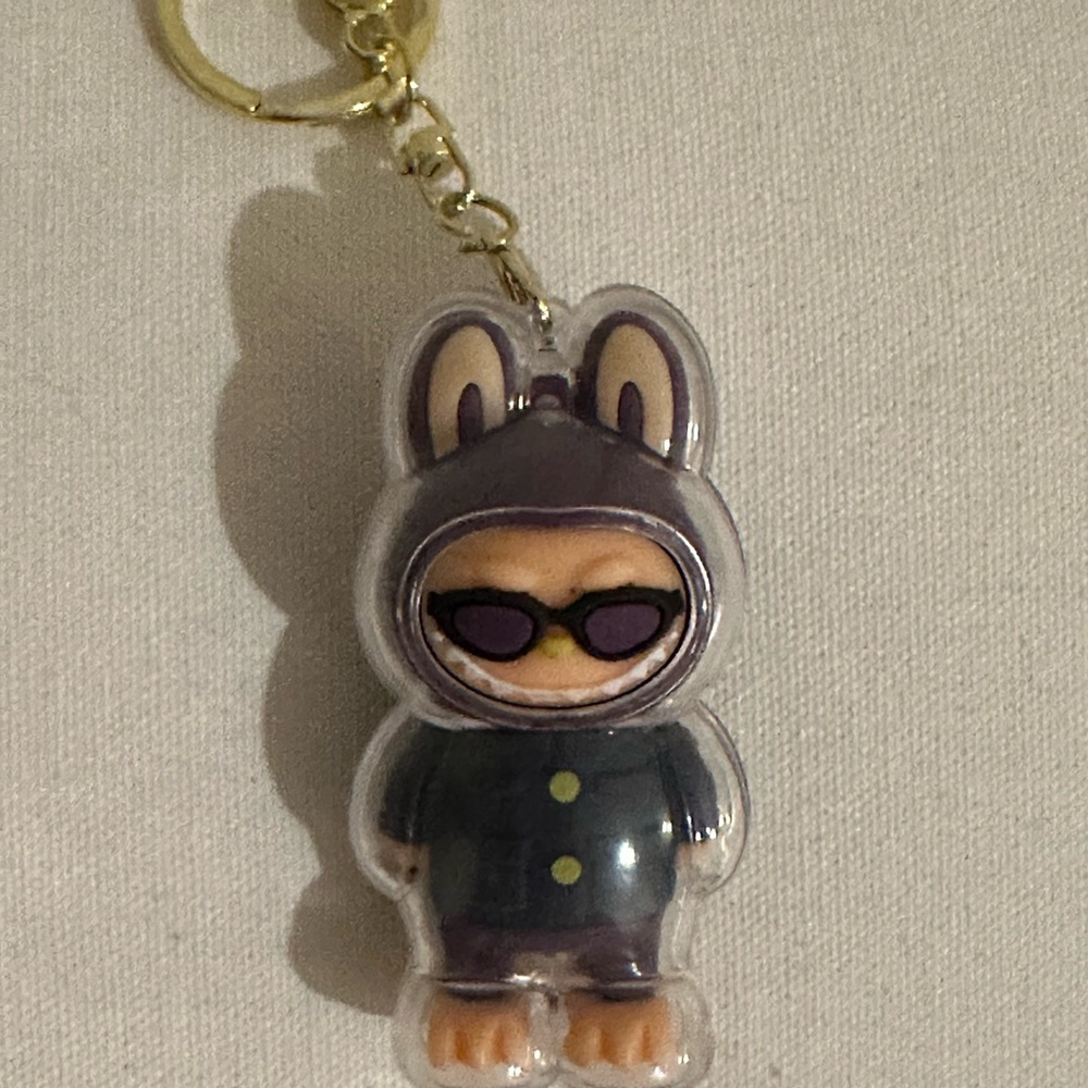 Cute Labubu  Keychain with Sunglasses